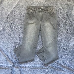 🔥MAISON JULES🔥HIGH RISE SKINNY DENIM ANKLE JEANS BLACK STORM WASH SIZE 12